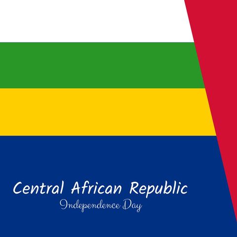 Central African Republic Independence Day Flag Design - Download Free Stock Templates Pikwizard.com