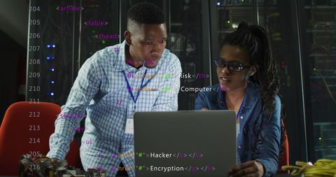 Diverse IT Engineers Analyzing Data with Computer Code and Server - Download Free Stock Images Pikwizard.com