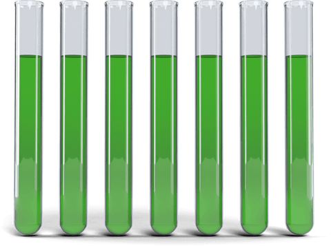 transparent test tubes with green chemical equally aligned - Download Free Stock Videos Pikwizard.com