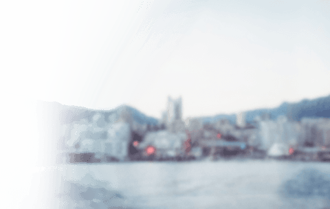 Blurry Cityscape Above Water on Transparent Canvas - Download Free Stock Videos Pikwizard.com
