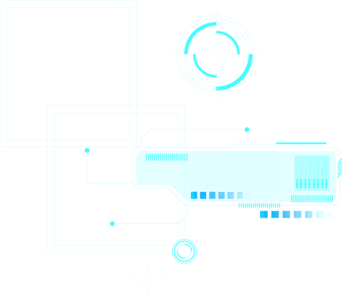 futuristic neon cyan hud interface on transparent canvas - Download Free Stock Videos Pikwizard.com