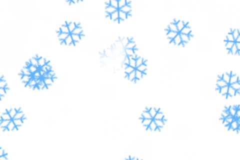 Falling Snowflakes on Transparent Background for Winter Projects