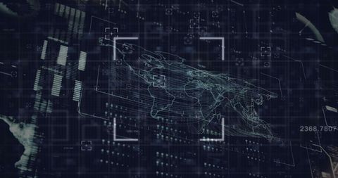 Abstract Global Network Communication and Data Processing Concept - Download Free Stock Images Pikwizard.com