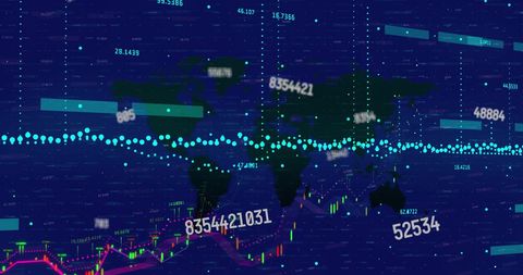 Global Financial Data and Digital Analysis Interface - Download Free Stock Images Pikwizard.com