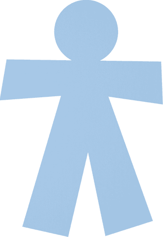 simplistic blue human figure on transparent background - Download Free Stock Videos Pikwizard.com