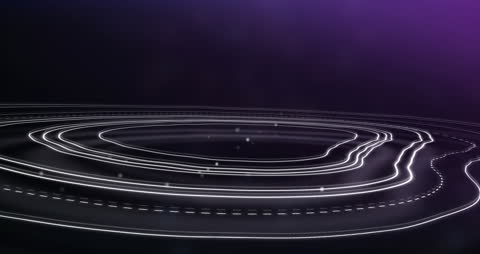 Abstract Lines in Motion Against Dark Background