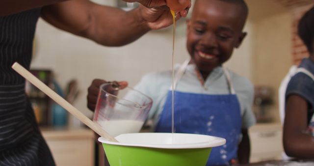 Father and Son Enjoying Cooking Together in Kitchen - Download Free Stock Images Pikwizard.com