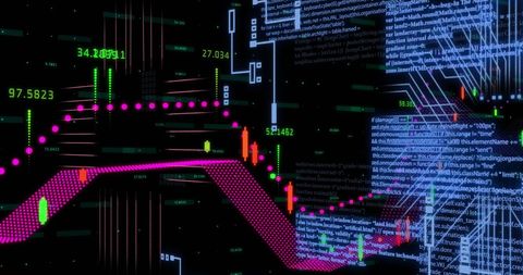 Digital Financial Data Analysis on Circuit Board - Download Free Stock Images Pikwizard.com