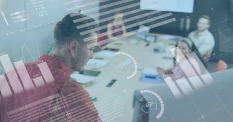 Digital Transformation in Business Meeting Environment - Download Free Stock Images Pikwizard.com