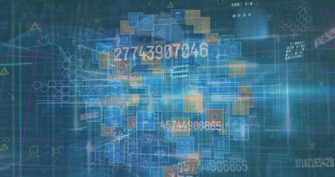 Holographic Digital Interface with Floating Data Panels - Download Free Stock Images Pikwizard.com