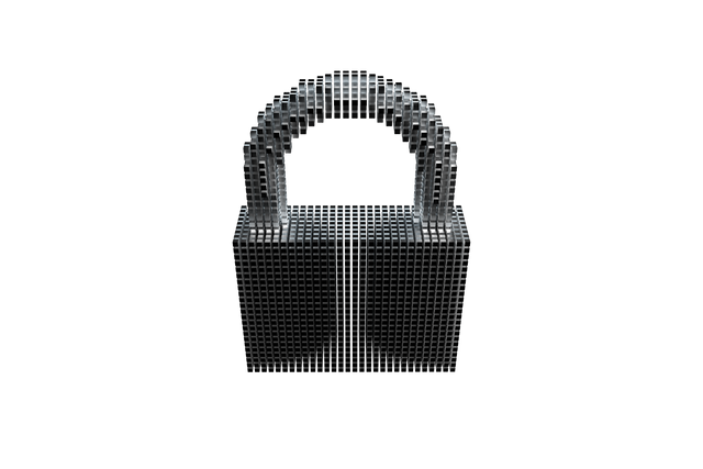 High Angle View of Transparent Black Padlock On Black Background - Download Free Stock Videos Pikwizard.com