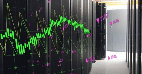 Data Processing Display on Modern Server Infrastructure - Download Free Stock Images Pikwizard.com