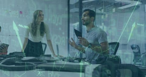 Dynamic business meeting with technological interfaces