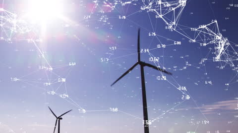 Digital Network Concept with Data over Wind Turbines