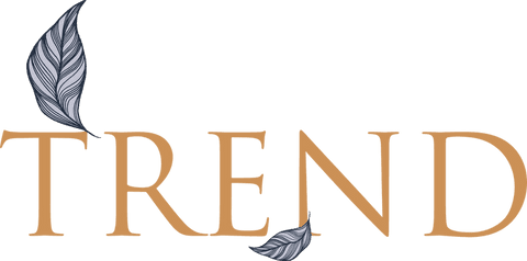 Elegant transparent logo with gold typographic design and feathers