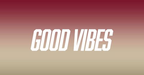 Inspirational Good Vibes Gradient Text Banner - Download Free Stock Images Pikwizard.com