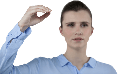 transparent background businesswoman gesture hand raised - Download Free Stock Videos Pikwizard.com