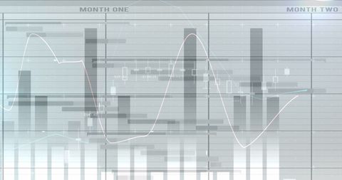 Dynamic Digital Data Analysis on Elevated Grid - Download Free Stock Images Pikwizard.com