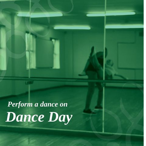 Celebrating national dance day with friends in studio