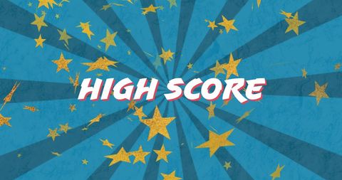 High Score Banner with Stars in Graphic Design - Download Free Stock Images Pikwizard.com