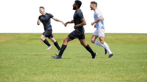 Diverse Soccer Players Running on Transparent Background Image - Download Free Stock Videos Pikwizard.com