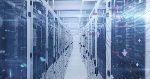 Digital Network Data Processing in a Server Room - Download Free Stock Images Pikwizard.com
