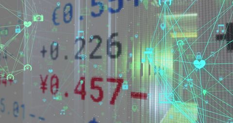 Digital Network Connectivity and Data Integration Over Top Statistics - Download Free Stock Images Pikwizard.com