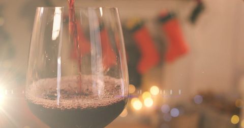 Red Wine Pouring During Festive Holiday Season - Download Free Stock Images Pikwizard.com