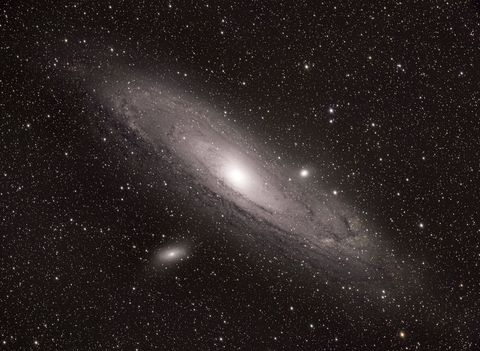 Captivating view of andromeda galaxy in universe starry sky