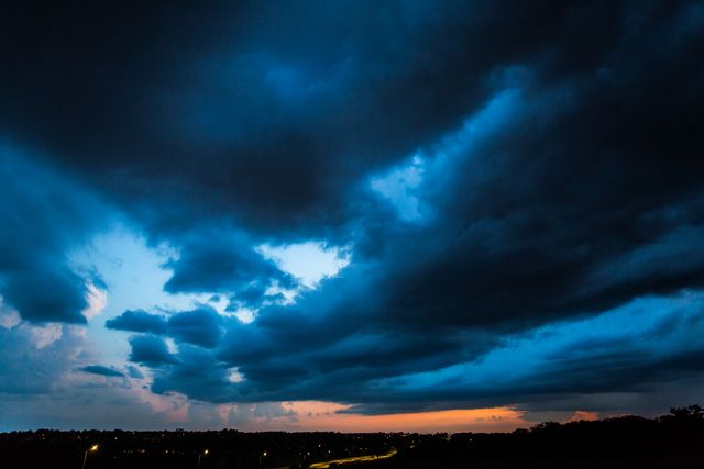 Dramatic Sky with Storm Clouds at Sunset - Download Free Stock Photos Pikwizard.com