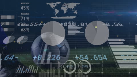 Data Analysis Overlapping Soccer Graphics and Global Finance Insights