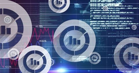 futuristic data analytics interface with charts and code - Download Free Stock Images Pikwizard.com