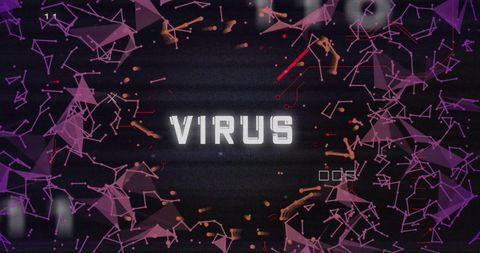 Cyber Virus Concept with Digital Particles - Download Free Stock Images Pikwizard.com