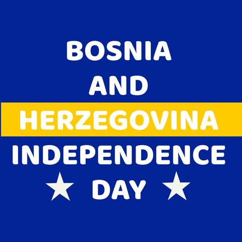 Bosnia and Herzegovina Independence Day Celebration Graphic - Download Free Stock Templates Pikwizard.com