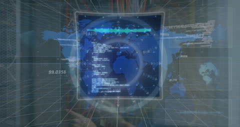 Digital Data Processing Overlay in Server Room