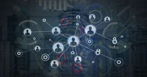 Futuristic Networking Concept with Multiple Profiles and Digital Connections - Download Free Stock Images Pikwizard.com