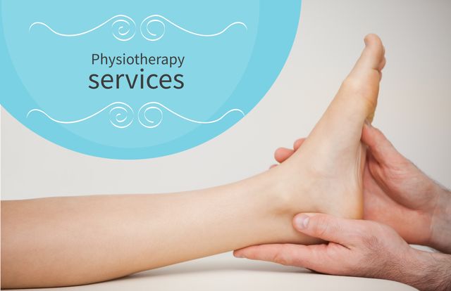 Foot Physiotherapy Session, Health and Wellness Promotion - Download Free Stock Templates Pikwizard.com