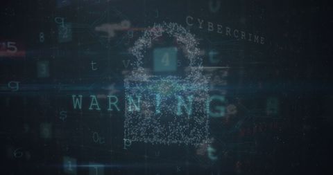 Digital Lock and Warning Display on Global Network - Download Free Stock Images Pikwizard.com