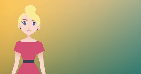 Animated Woman Celebrates National Mentoring Month with Books - Download Free Stock Images Pikwizard.com