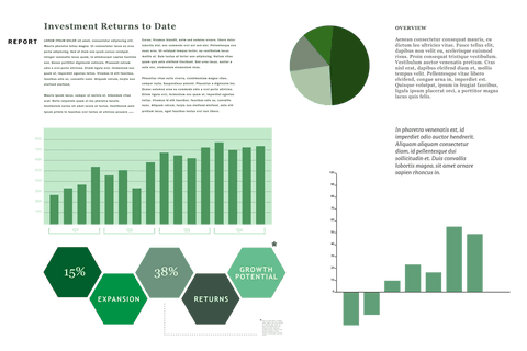 Green Infographic with Graphs on Transparent Background for Business Illustration - Download Free Stock Videos Pikwizard.com