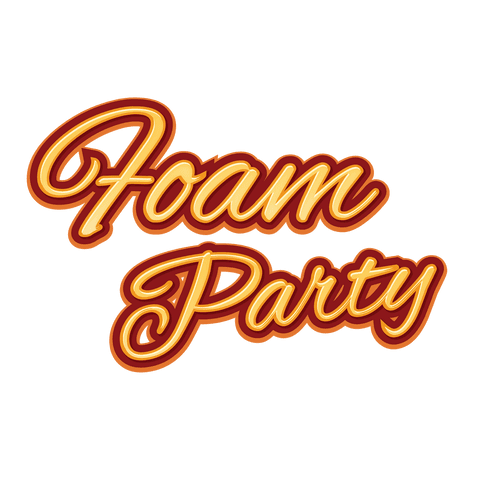 stylized foam party text on transparent background for celebration graphics - Download Free Stock Videos Pikwizard.com