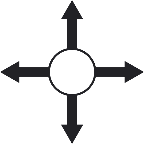 simple directional arrow symbol with circle on transparent - Download Free Stock Videos Pikwizard.com