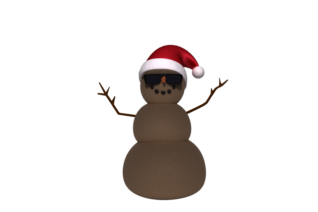 Cool Festive Snowman with Santa Hat and Sunglasses - Transparent Background - Download Free Stock Videos Pikwizard.com