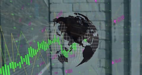 Global Finance Visualization with Digital Earth Model