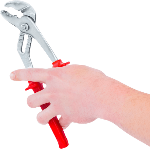 Transparent Gloved Hand Holding Red Handled Adjustable Plier - Download Free Stock Videos Pikwizard.com
