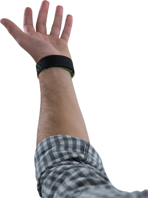 Transparent Arm with Smart Fitness Band Wearable Monitor - Download Free Stock Videos Pikwizard.com