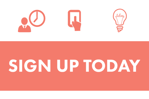 Red Transparent Business Icon Set with Sign Up Message - Download Free Stock Videos Pikwizard.com