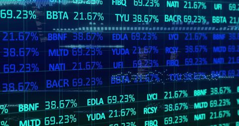 Dynamic Digital Stock Market Display Interface - Download Free Stock Images Pikwizard.com