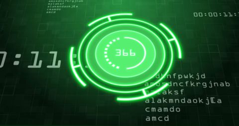 Digital Interface with Sci-Fi Style Data Scanning Technology - Download Free Stock Images Pikwizard.com