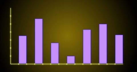 vibrant bar graph on glowing yellow background - Download Free Stock Images Pikwizard.com